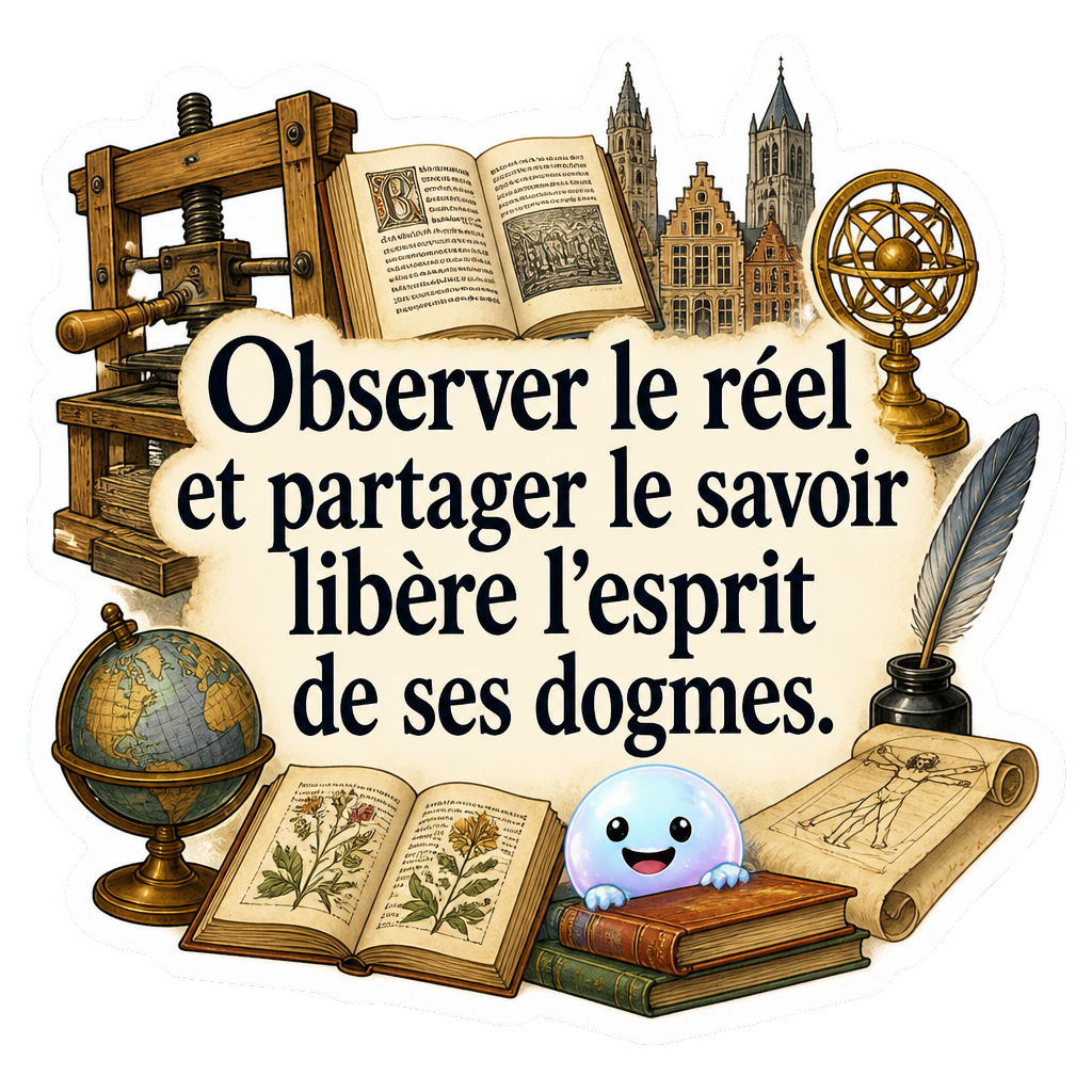 Observer le réel et partager le savoir libère l'esprit de ses dogmes.