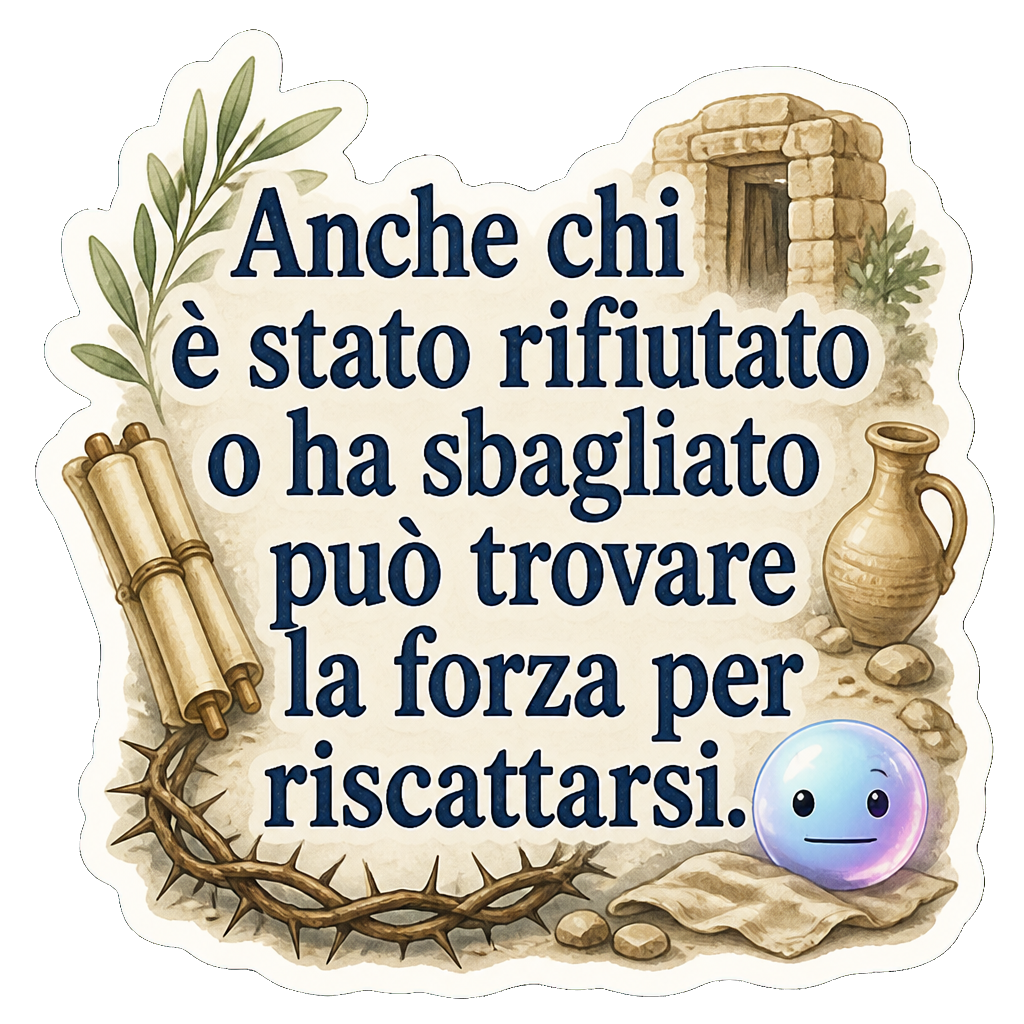 Anche chi è stato rifiutato o ha sbagliato può trovare la forza per riscattarsi.