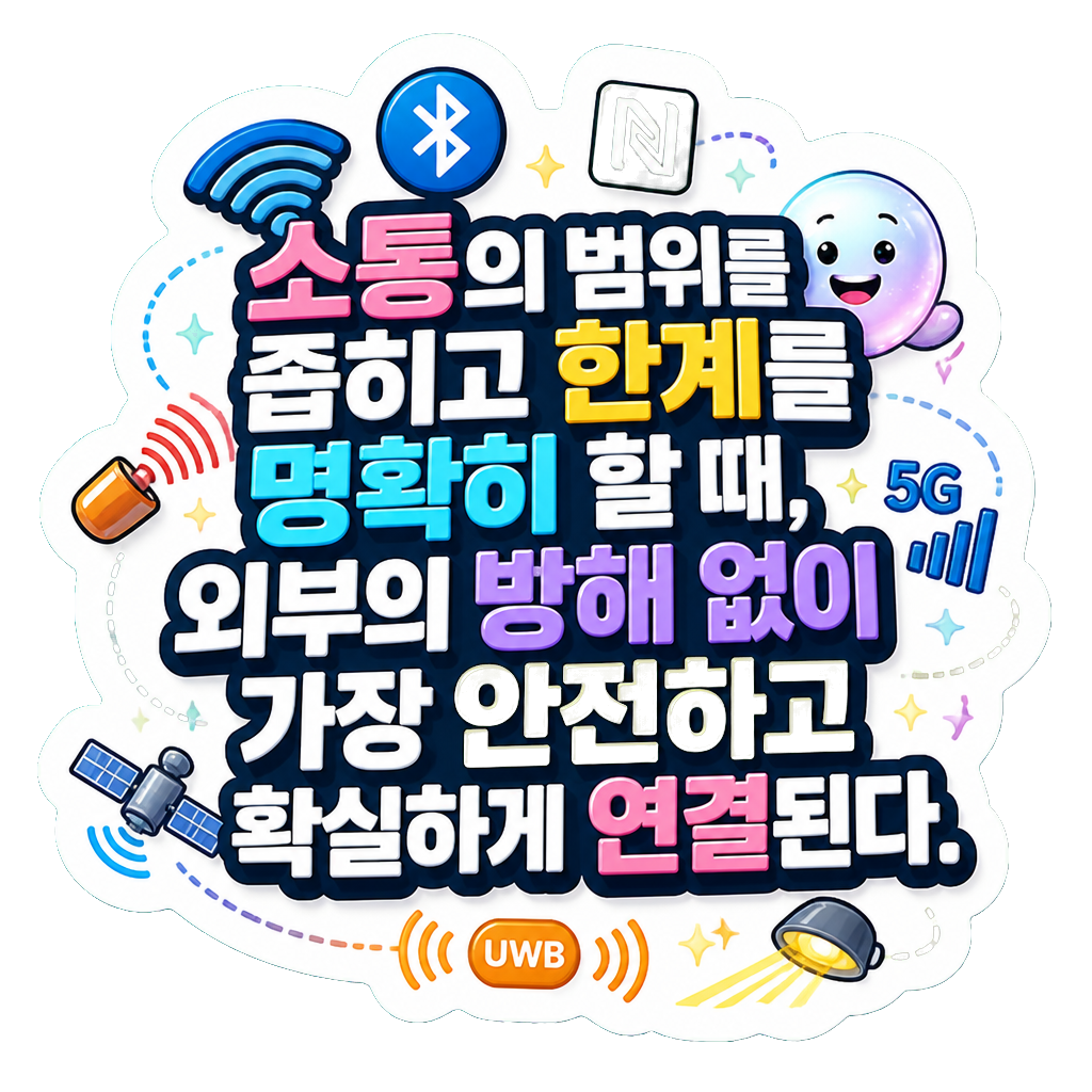 소통의 범위를 좁히고 한계를 명확히 할 때, 외부의 방해 없이 가장 안전하고 확실하게 연결된다.