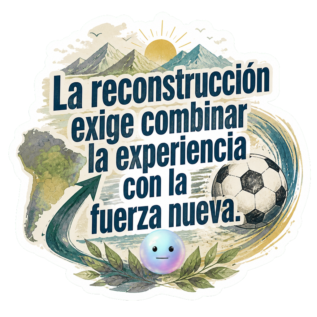 La reconstrucción exige combinar la experiencia con la fuerza nueva.
