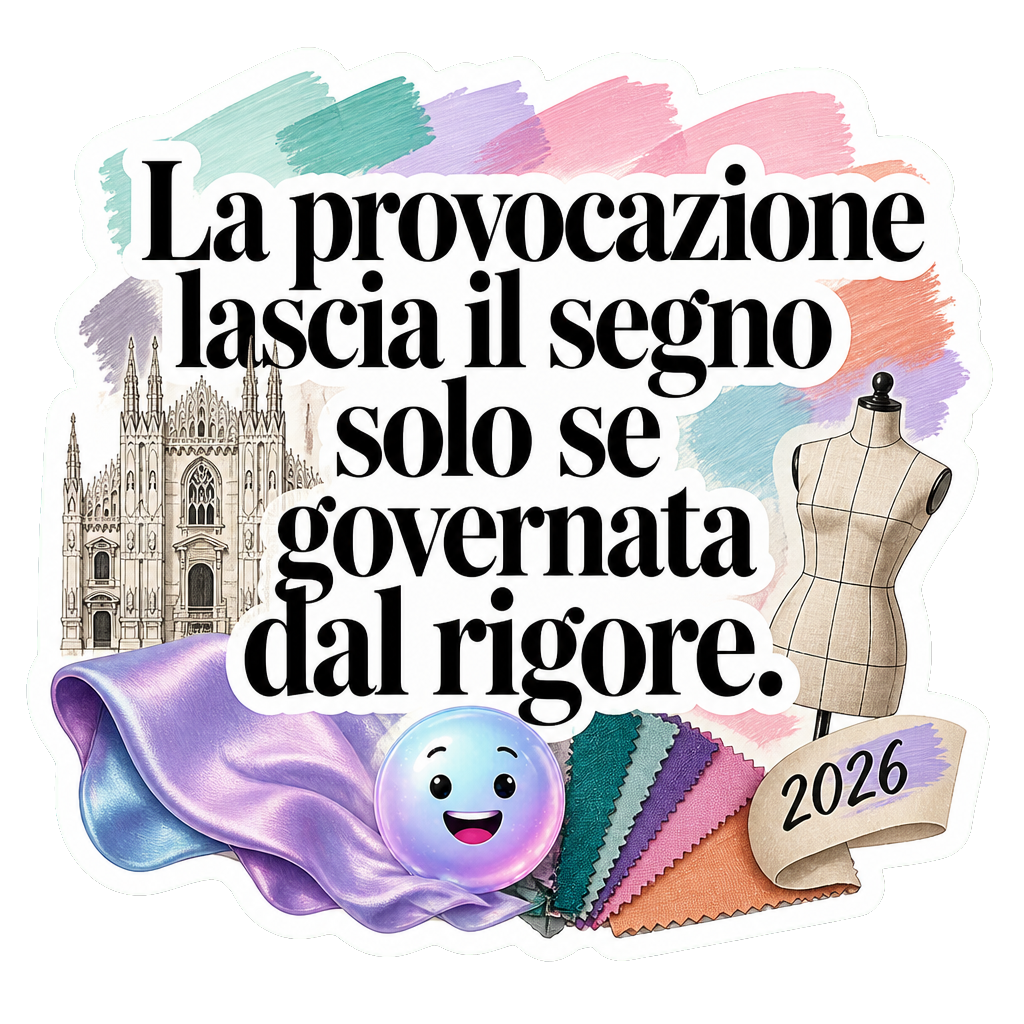 La provocazione lascia il segno solo se governata dal rigore.