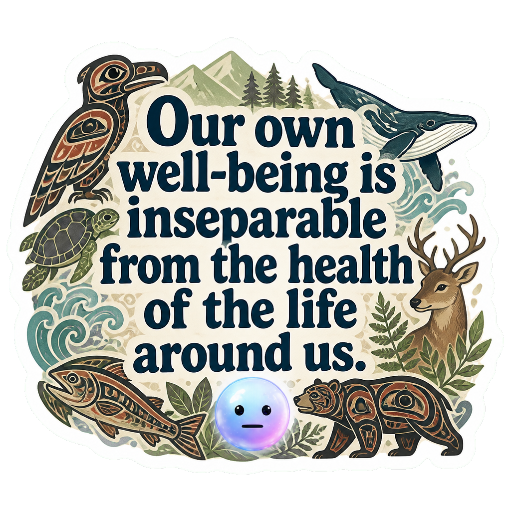 Our own well-being is inseparable from the health of the life around us.