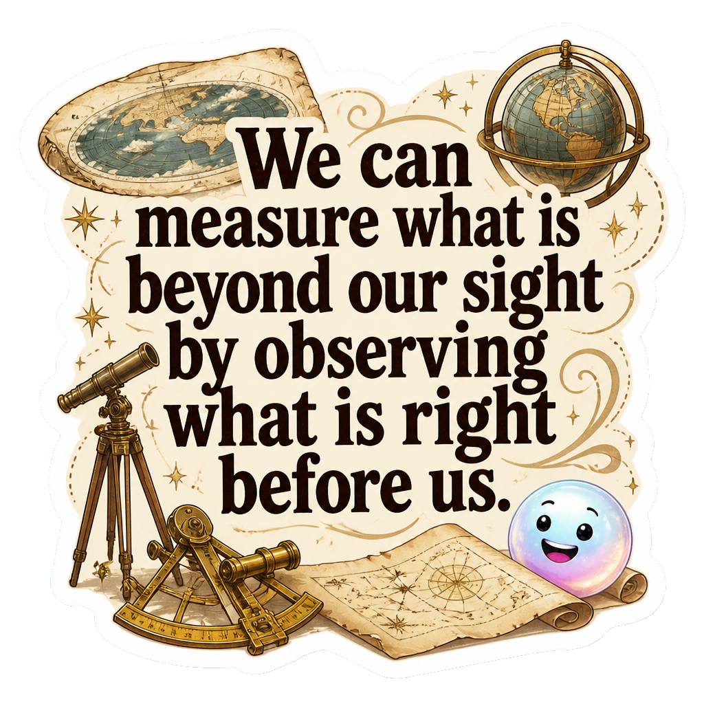 We can measure what is beyond our sight by observing what is right before us.