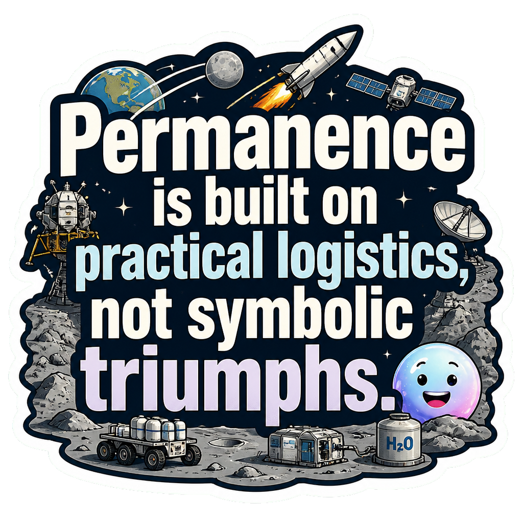 Permanence is built on practical logistics, not symbolic triumphs.
