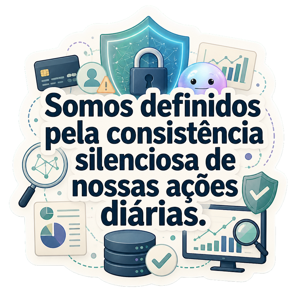 Somos definidos pela consistência silenciosa de nossas ações diárias.