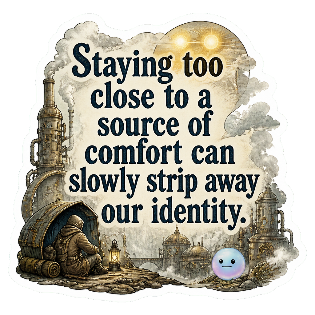 Staying too close to a source of comfort can slowly strip away our identity.