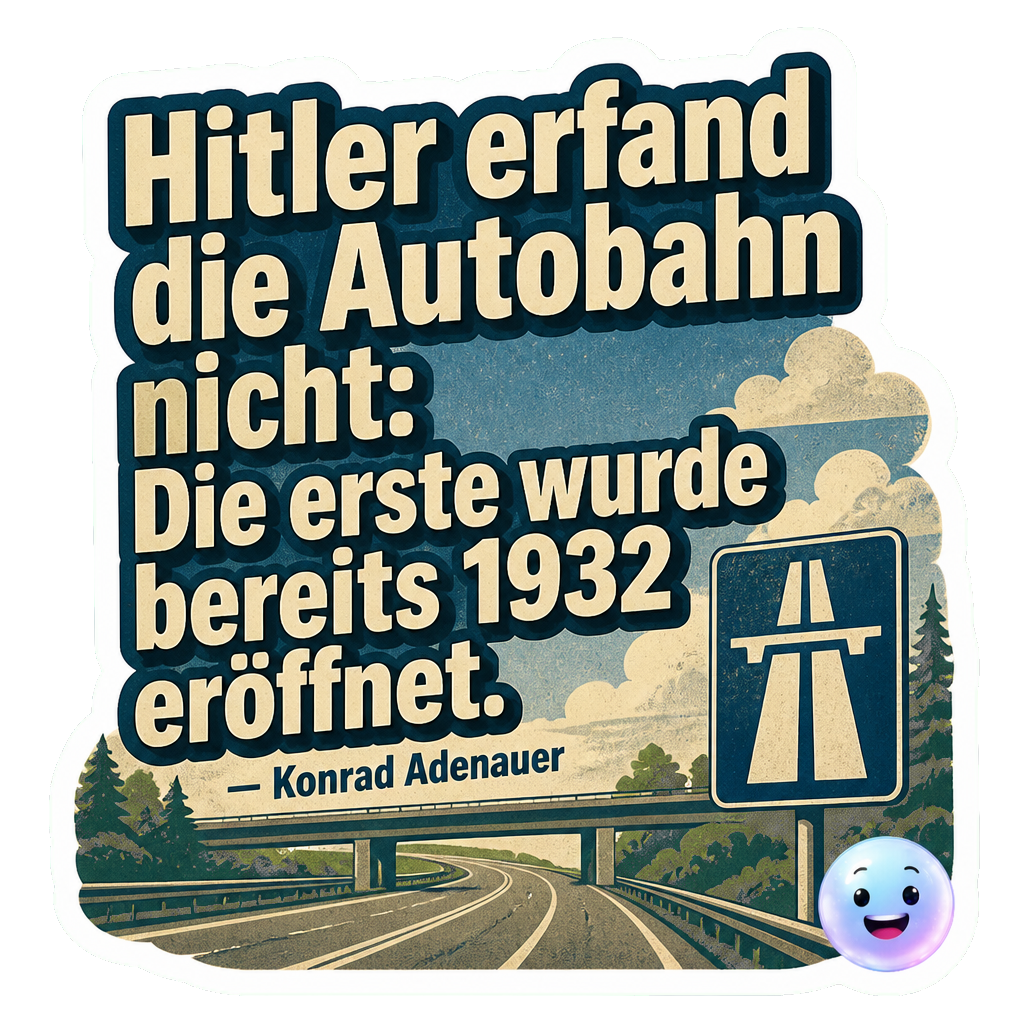Hitler erfand die Autobahn nicht: Die erste wurde bereits 1932 eröffnet.