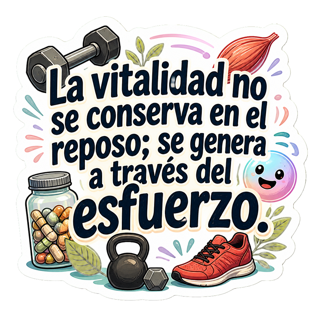 La vitalidad no se conserva en el reposo; se genera a través del esfuerzo.