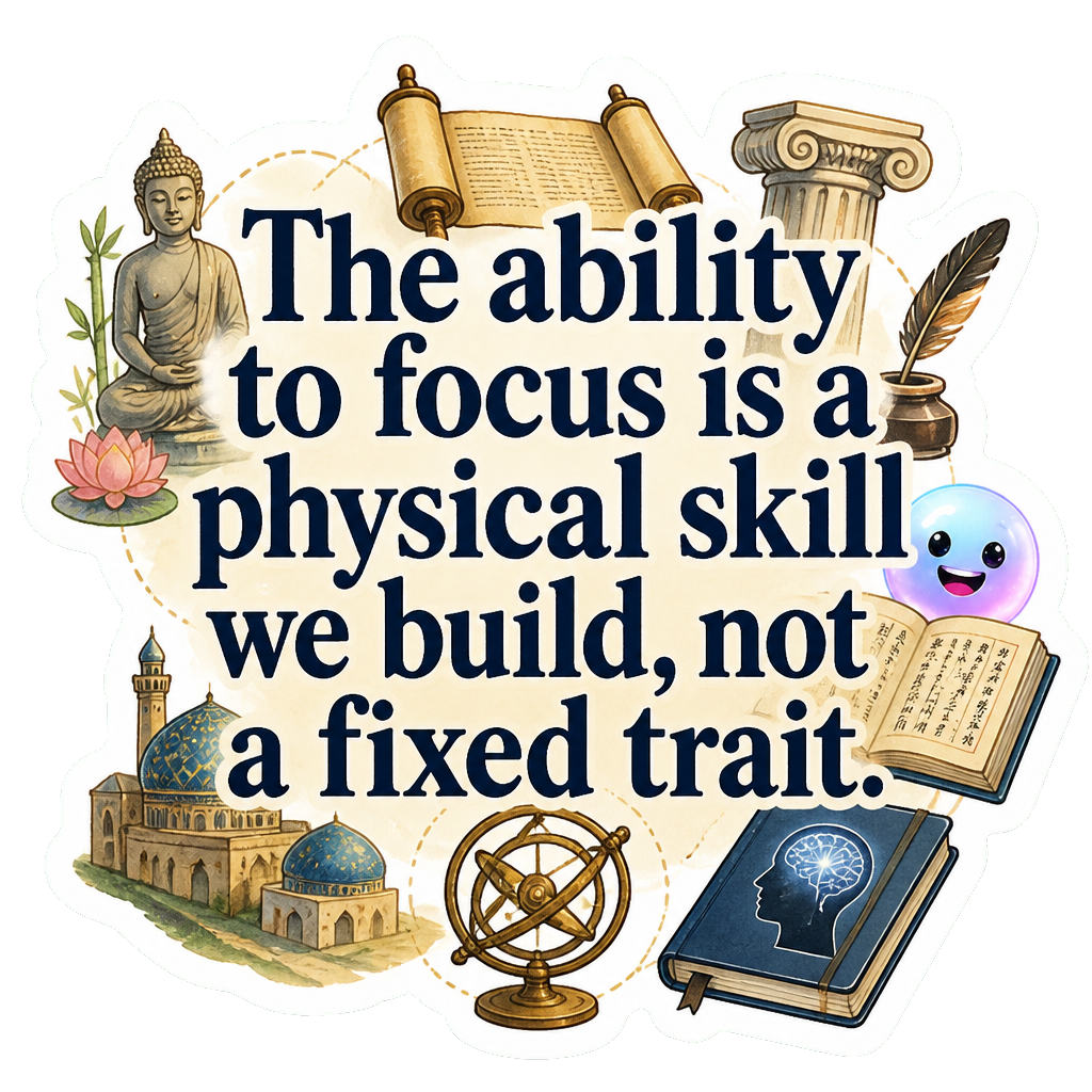 The ability to focus is a physical skill we build, not a fixed trait.