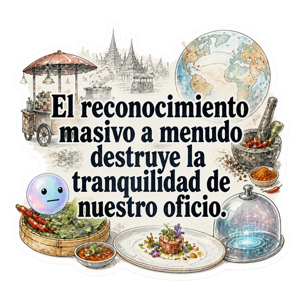 El reconocimiento masivo a menudo destruye la tranquilidad de nuestro oficio.