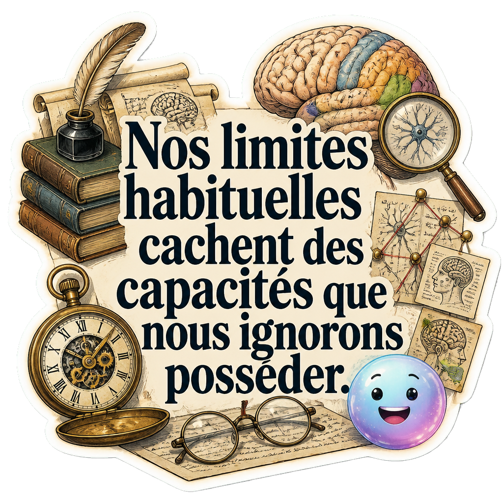 Nos limites habituelles cachent des capacités que nous ignorons posséder.
