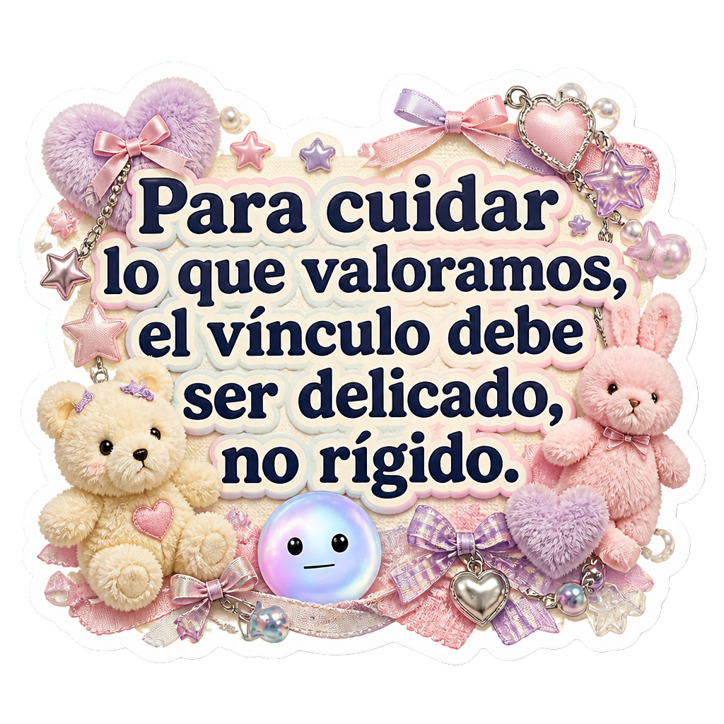 Para cuidar lo que valoramos, el vínculo debe ser delicado, no rígido.