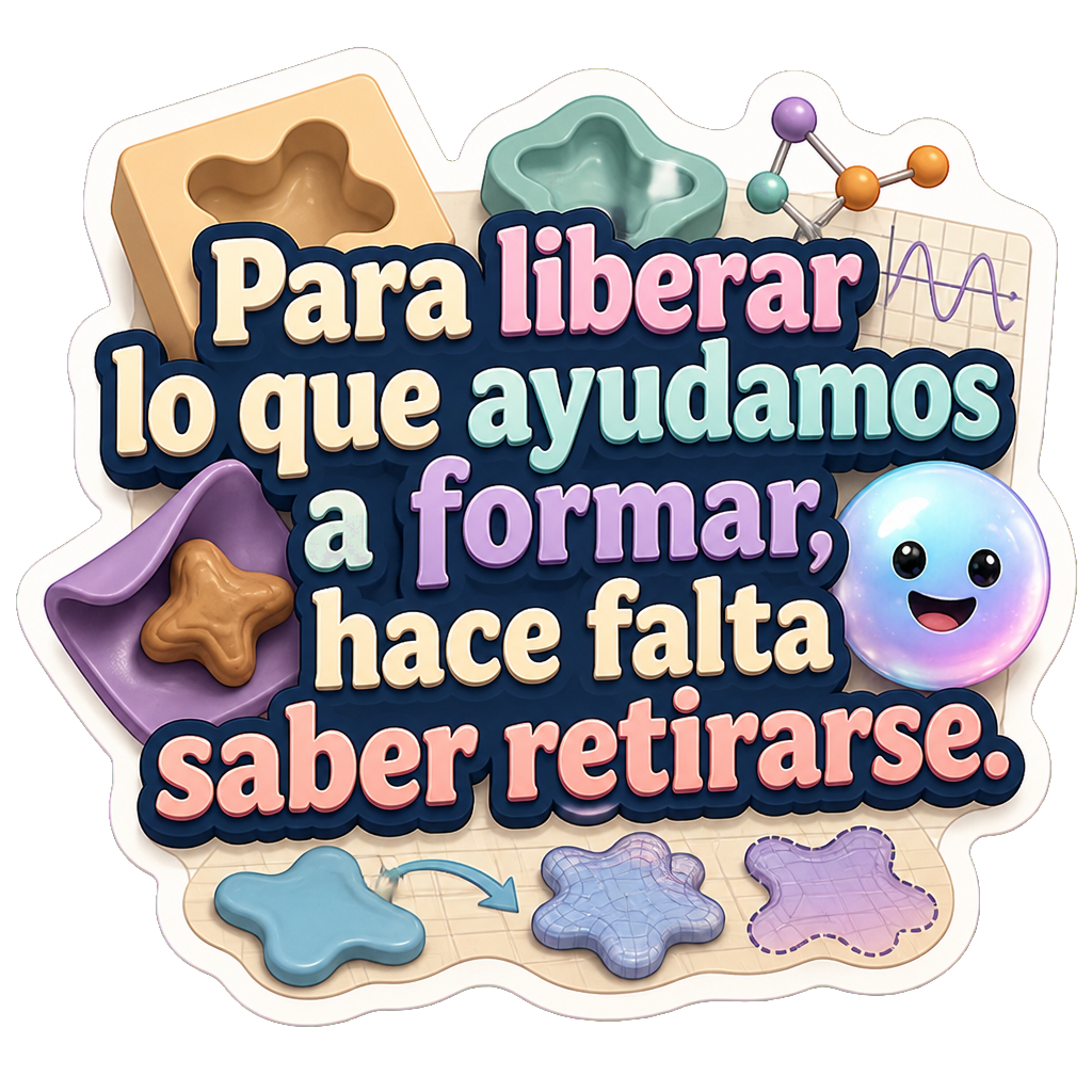 Para liberar lo que ayudamos a formar, hace falta saber retirarse.