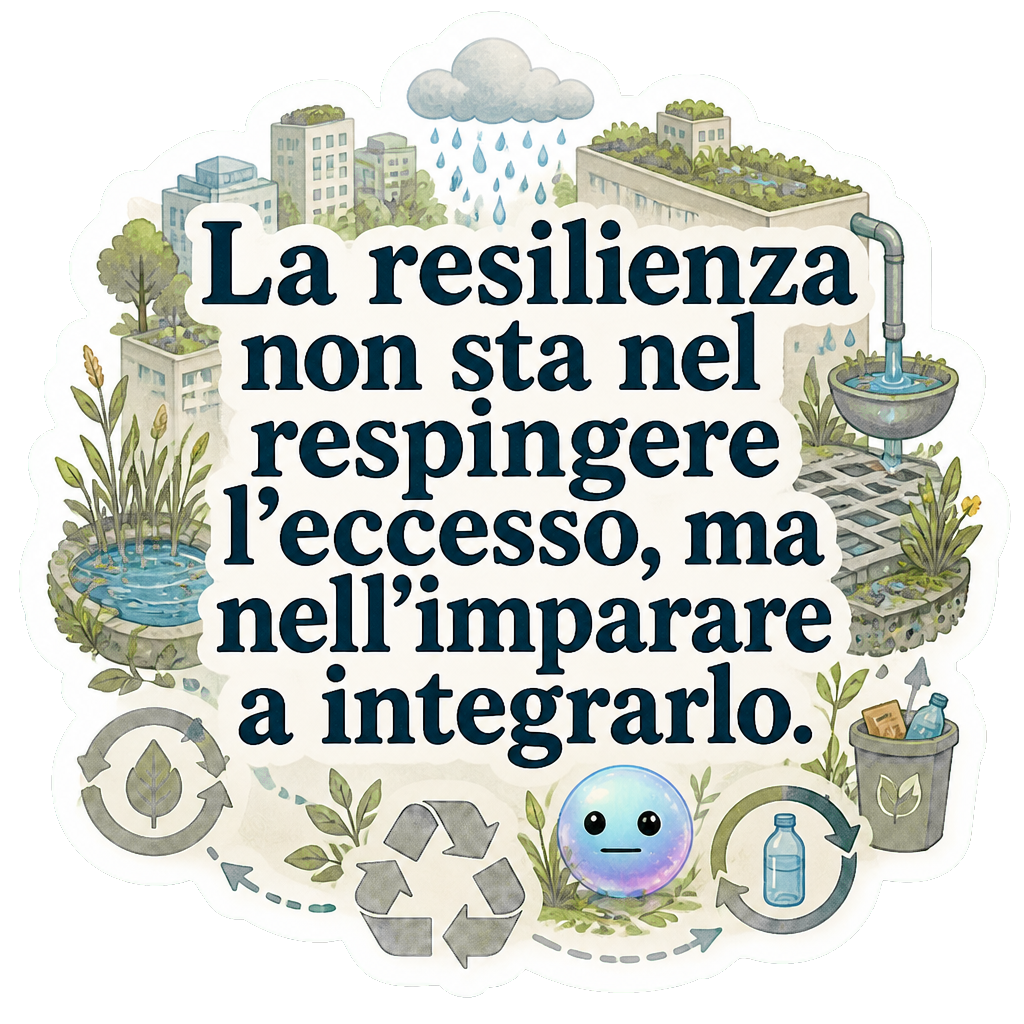 La resilienza non sta nel respingere l'eccesso, ma nell'imparare a integrarlo.
