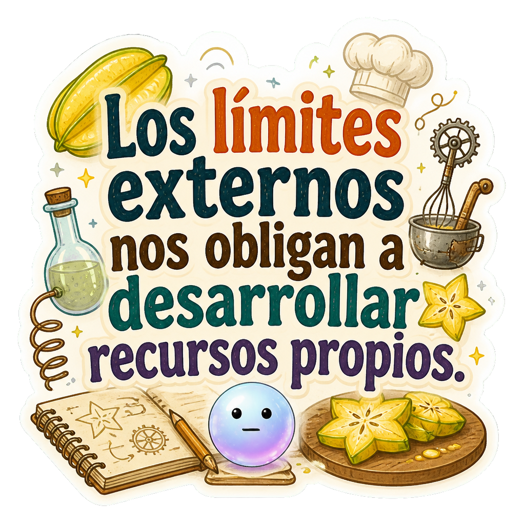 Los límites externos nos obligan a desarrollar recursos propios.