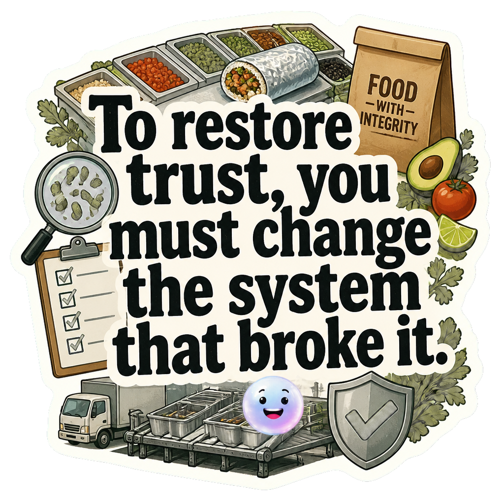 To restore trust, you must change the system that broke it.