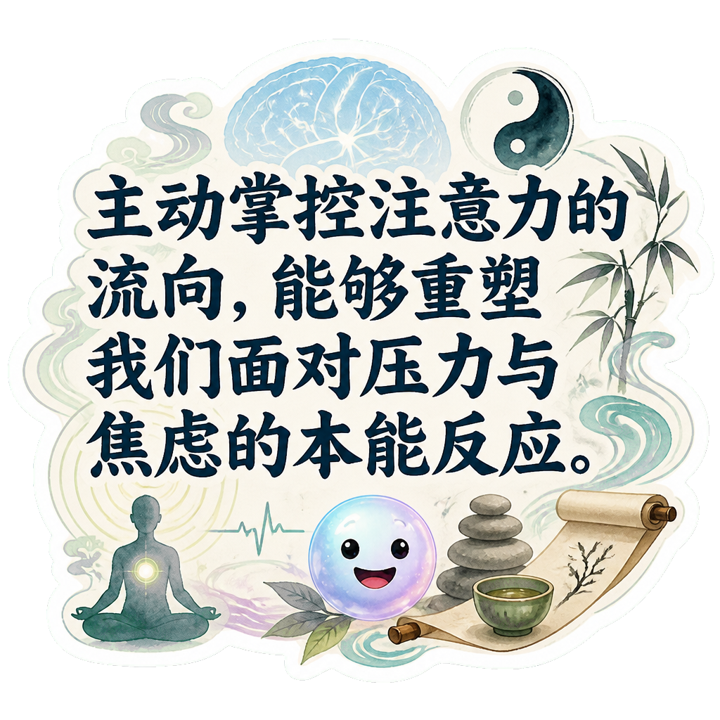 主动掌控注意力的流向，能够重塑我们面对压力与焦虑的本能反应。