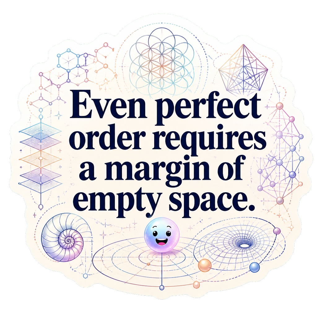 Even perfect order requires a margin of empty space.