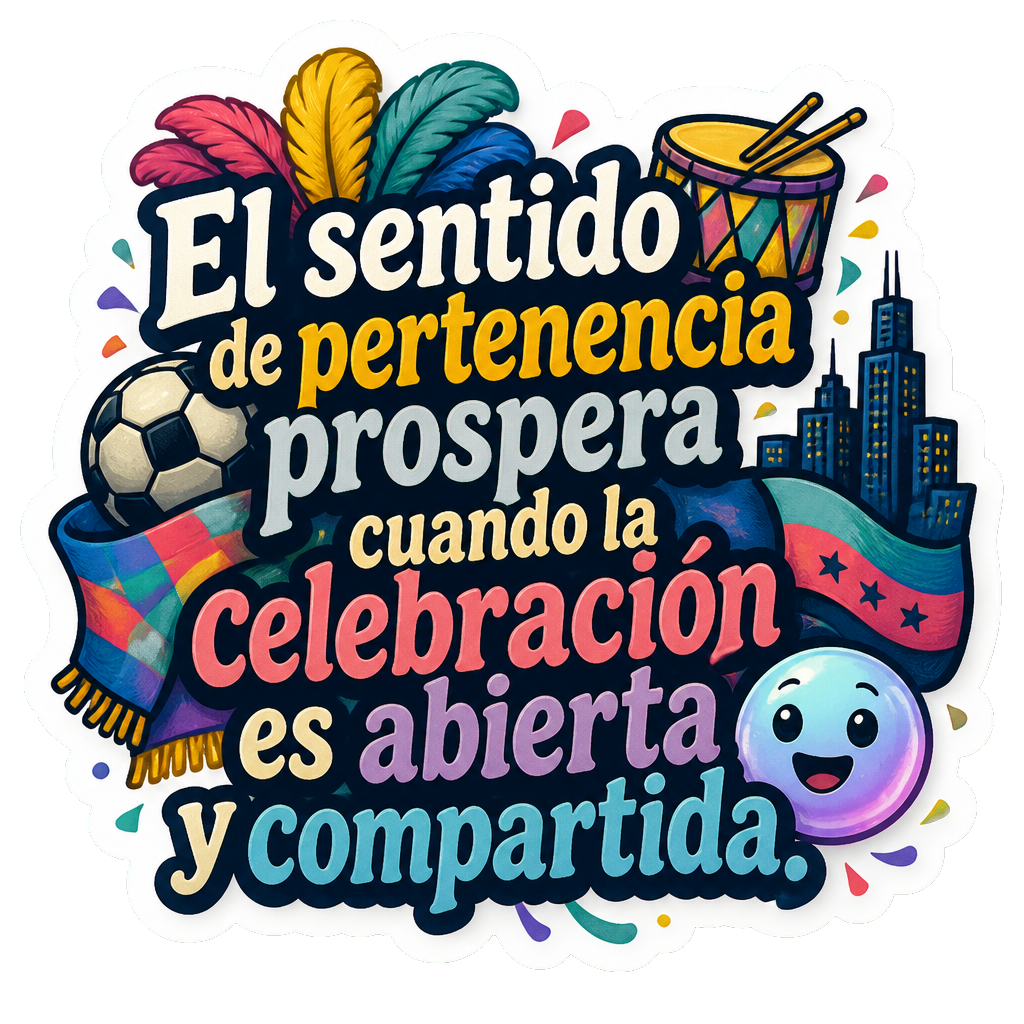 El sentido de pertenencia prospera cuando la celebración es abierta y compartida.
