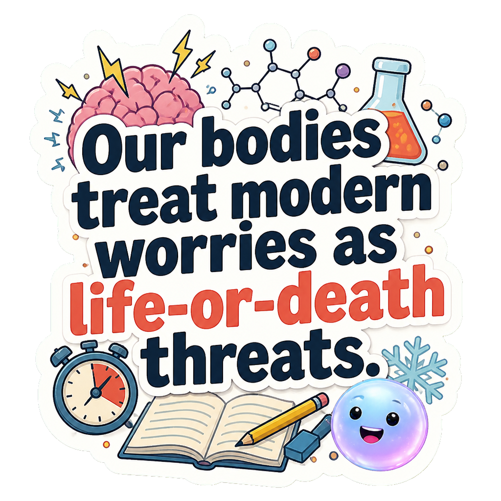 Our bodies treat modern worries as life-or-death threats.