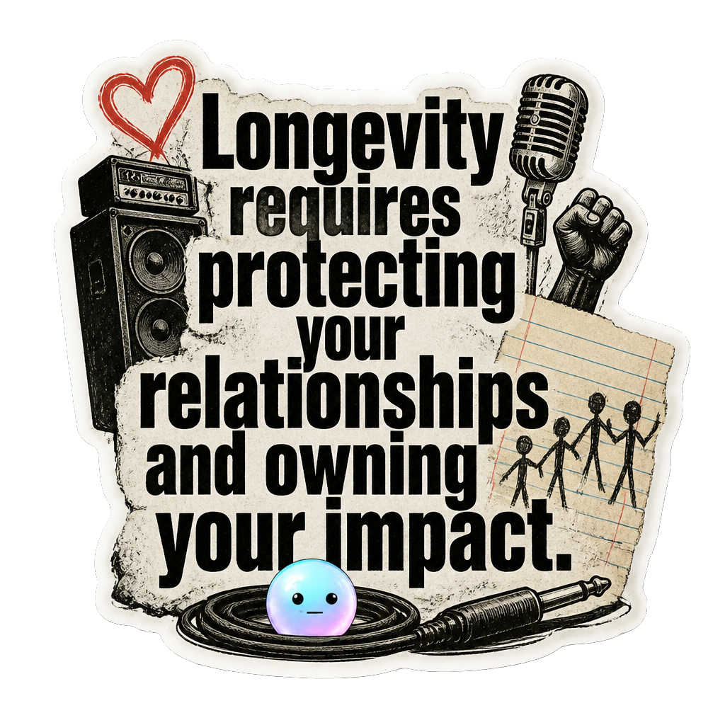 Longevity requires protecting your relationships and owning your impact.