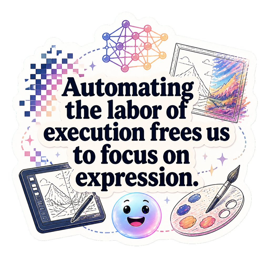 Automating the labor of execution frees us to focus on expression.