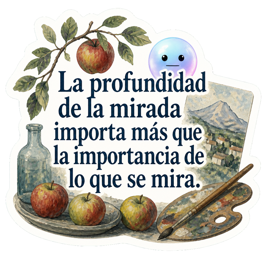 La profundidad de la mirada importa más que la importancia de lo que se mira.