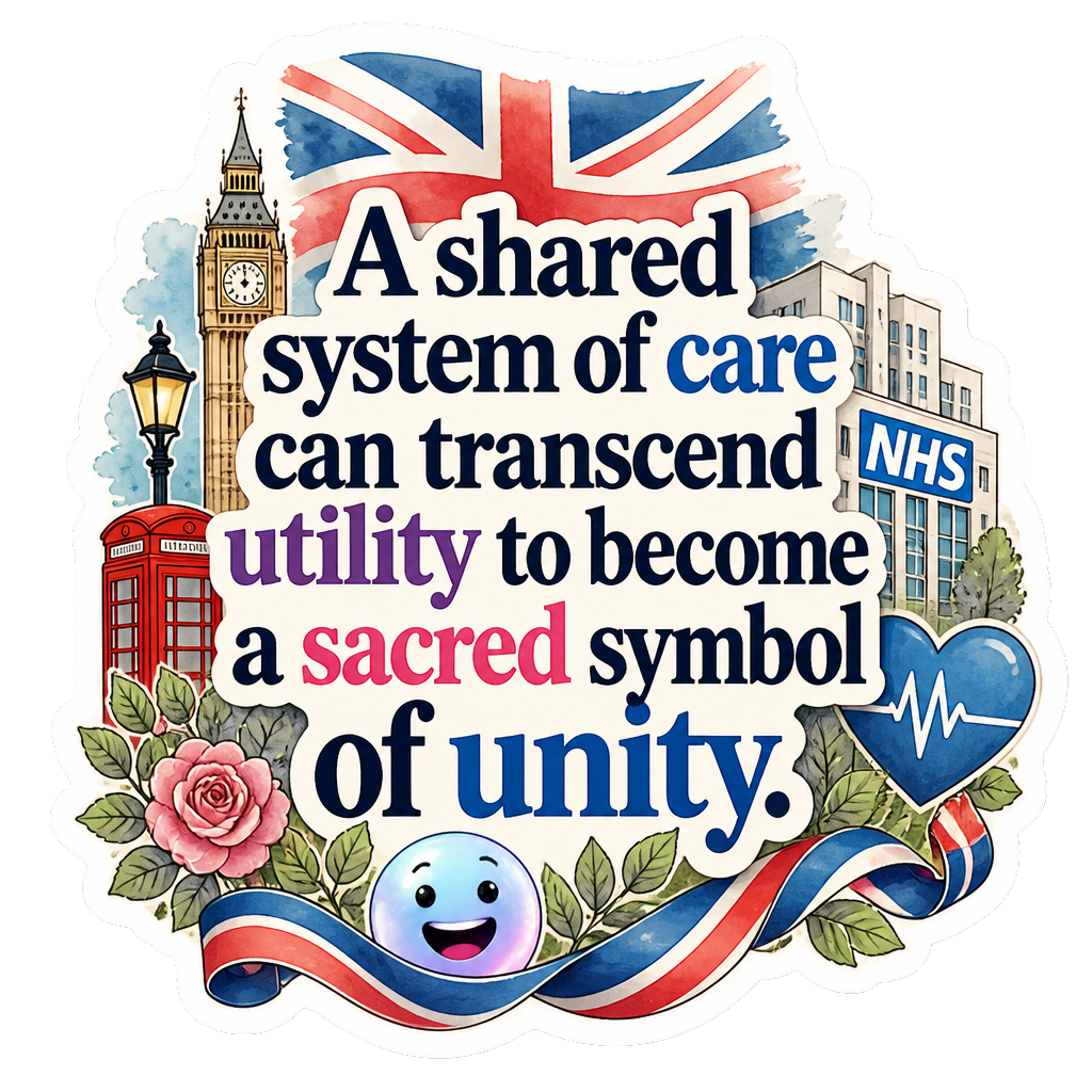 A shared system of care can transcend utility to become a sacred symbol of unity.