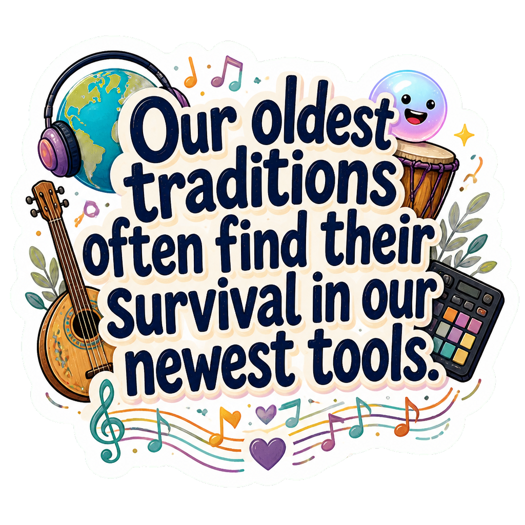 Our oldest traditions often find their survival in our newest tools.