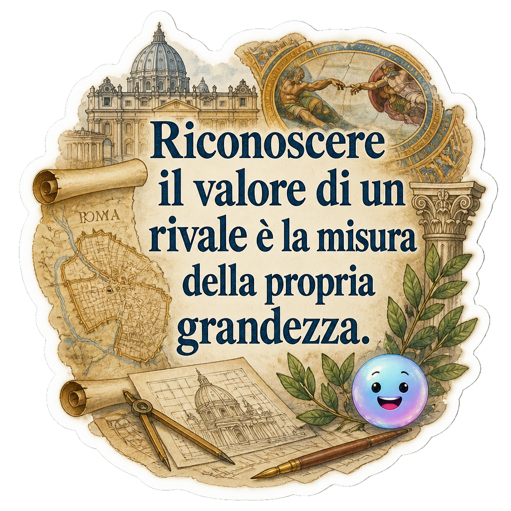 Riconoscere il valore di un rivale è la misura della propria grandezza.