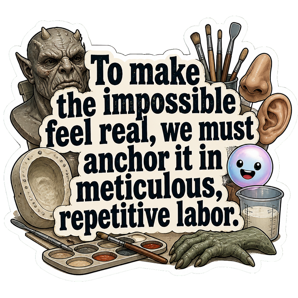 To make the impossible feel real, we must anchor it in meticulous, repetitive labor.
