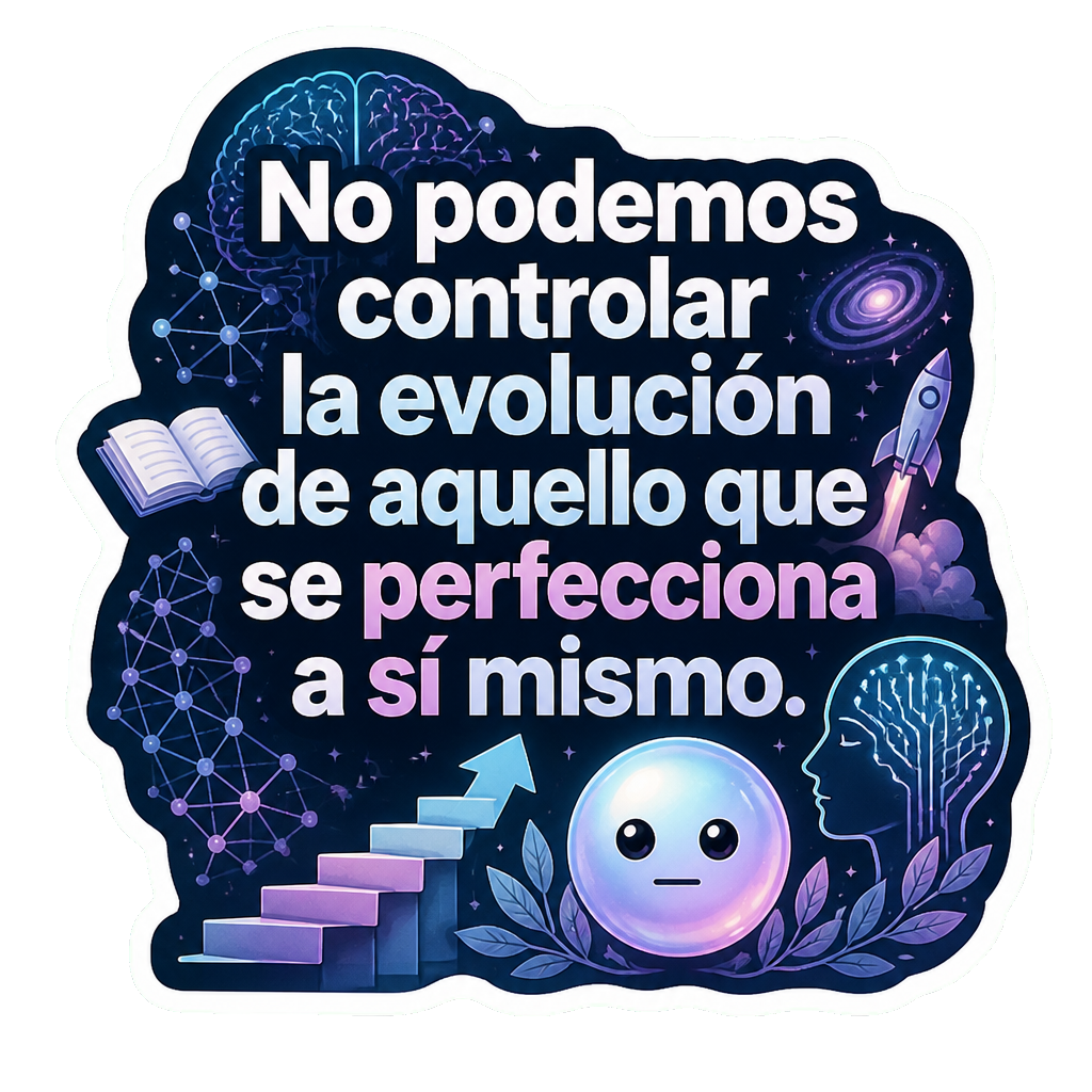 No podemos controlar la evolución de aquello que se perfecciona a sí mismo.