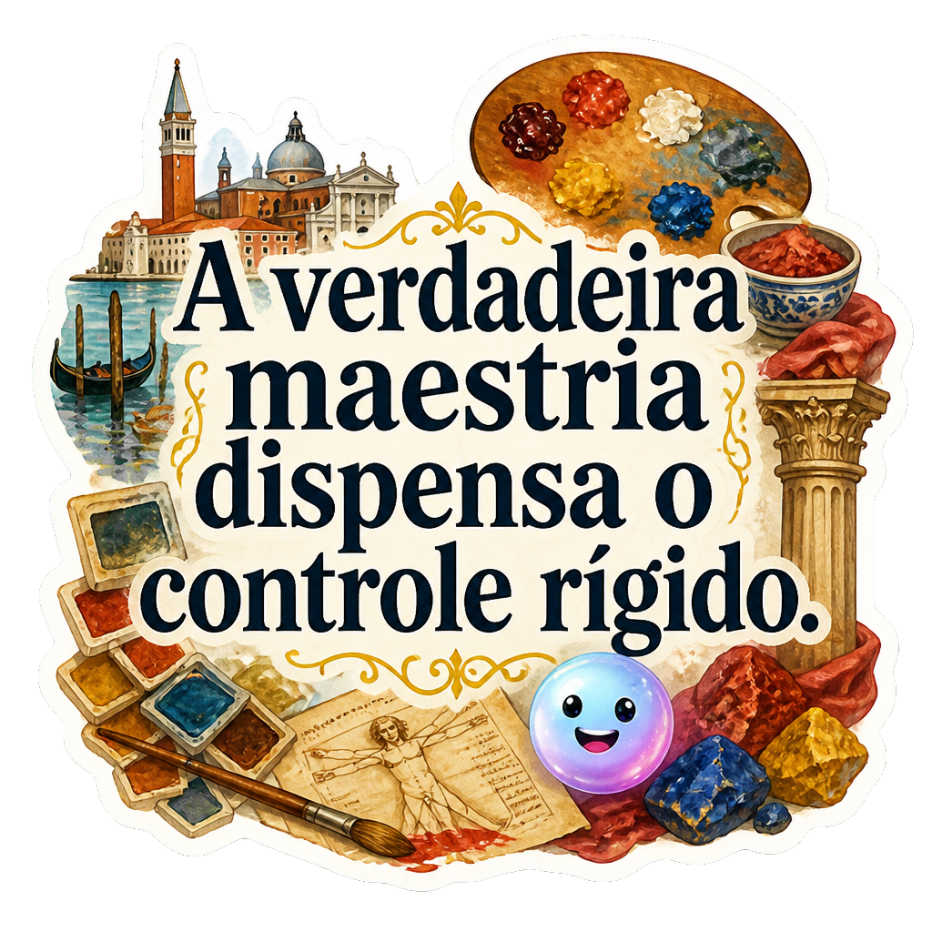 A verdadeira maestria dispensa o controle rígido.