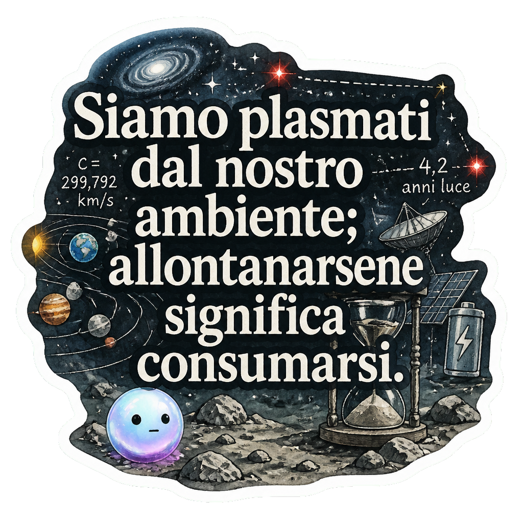 Siamo plasmati dal nostro ambiente; allontanarsene significa consumarsi.