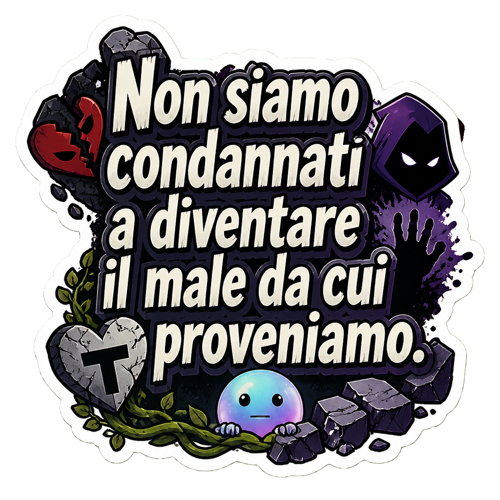 Non siamo condannati a diventare il male da cui proveniamo.