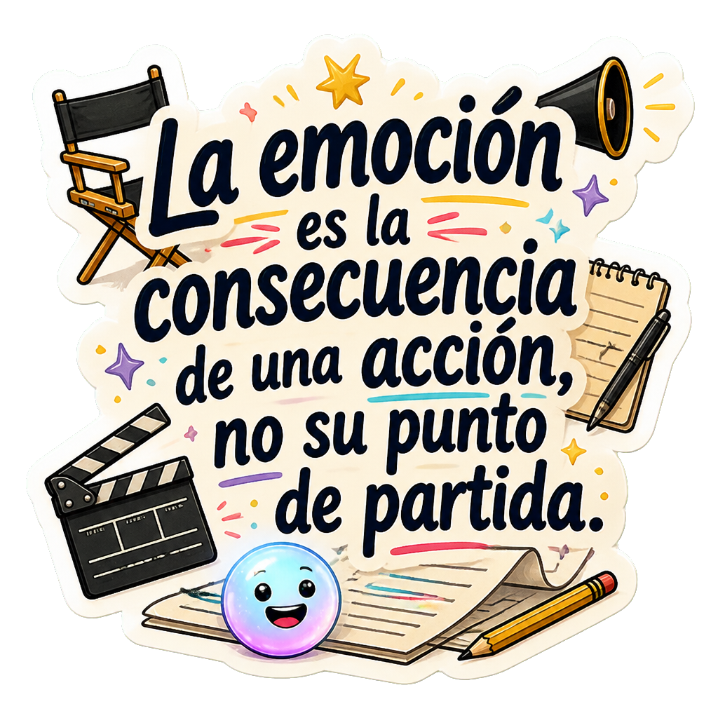 La emoción es la consecuencia de una acción, no su punto de partida.