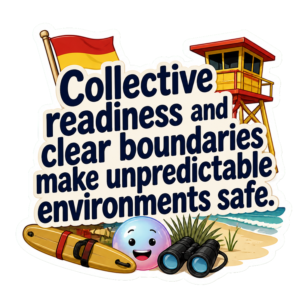 Collective readiness and clear boundaries make unpredictable environments safe.