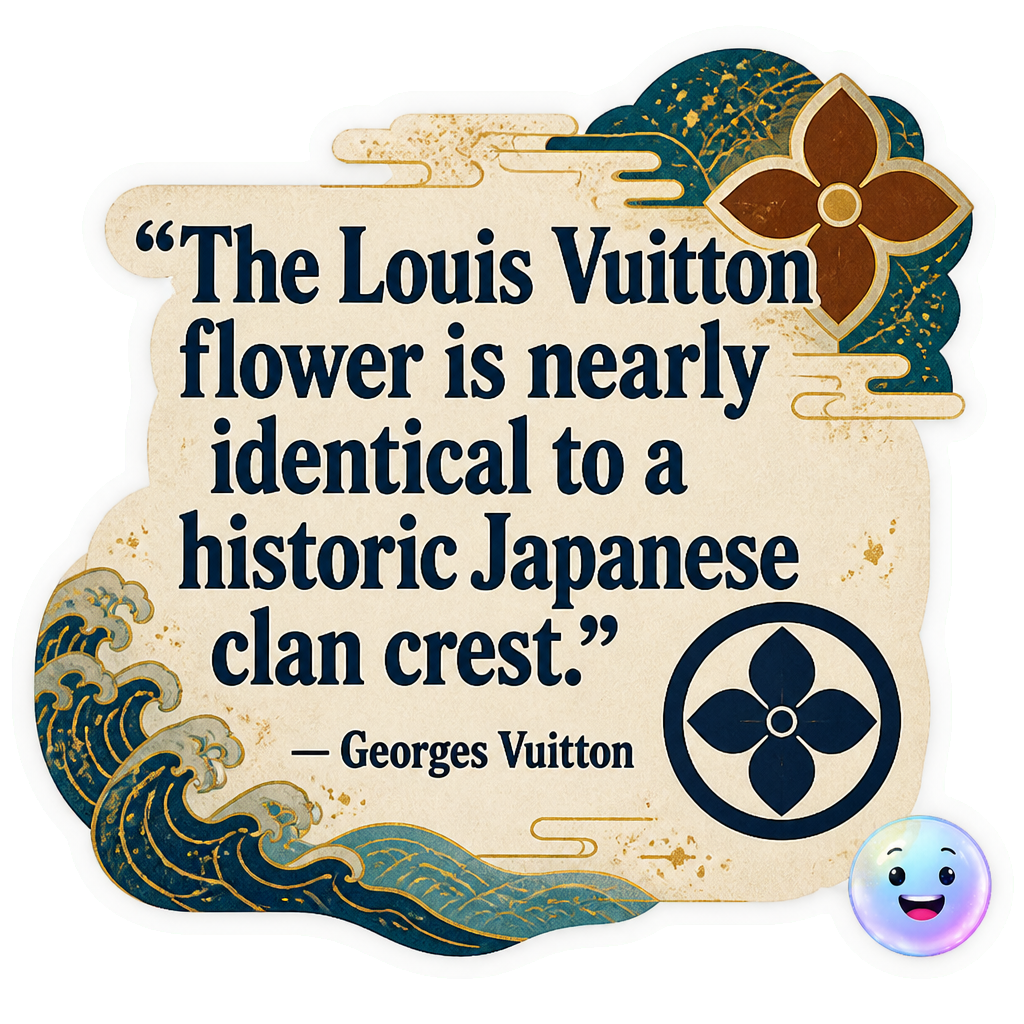 The Louis Vuitton flower is nearly identical to a historic Japanese clan crest.