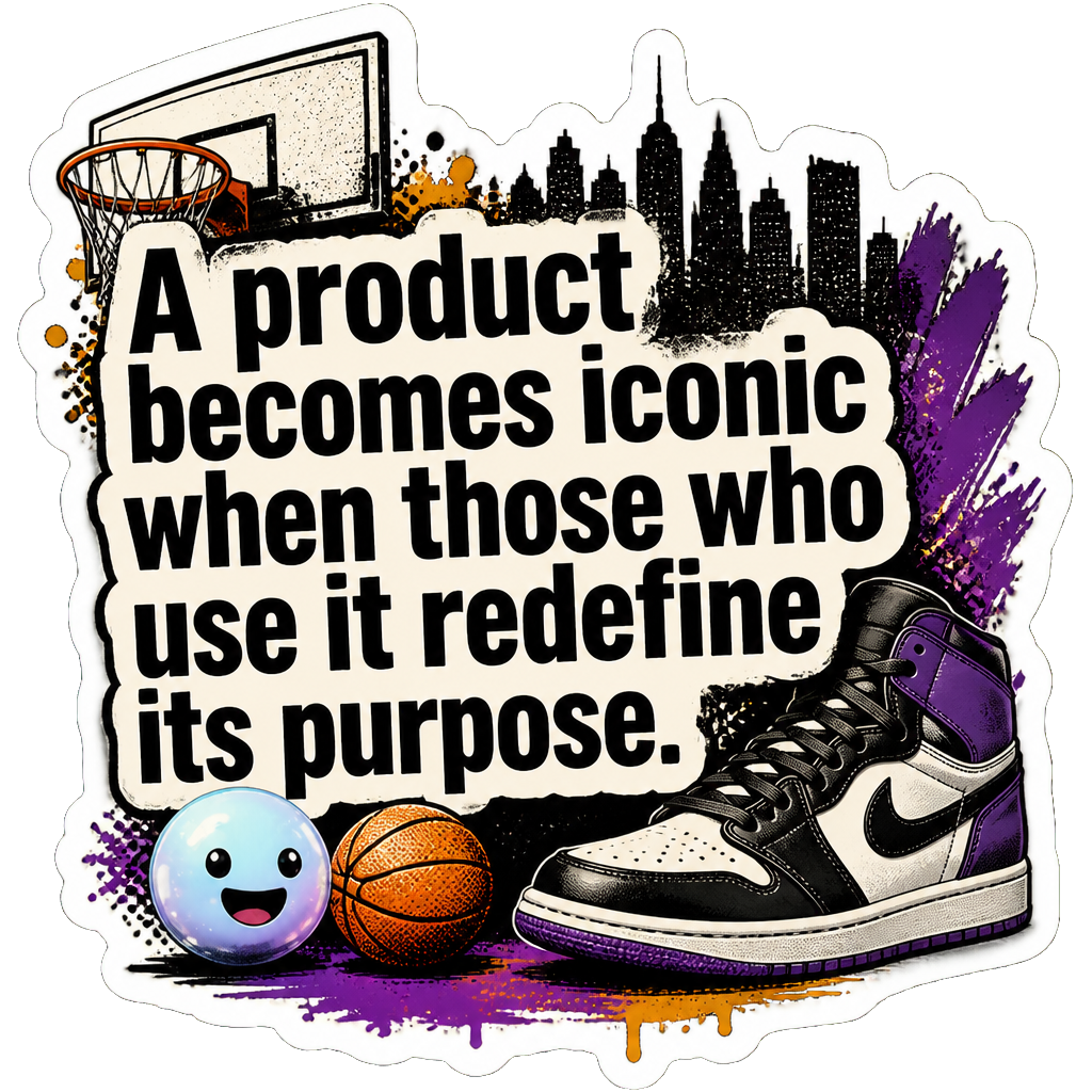 A product becomes iconic when those who use it redefine its purpose.
