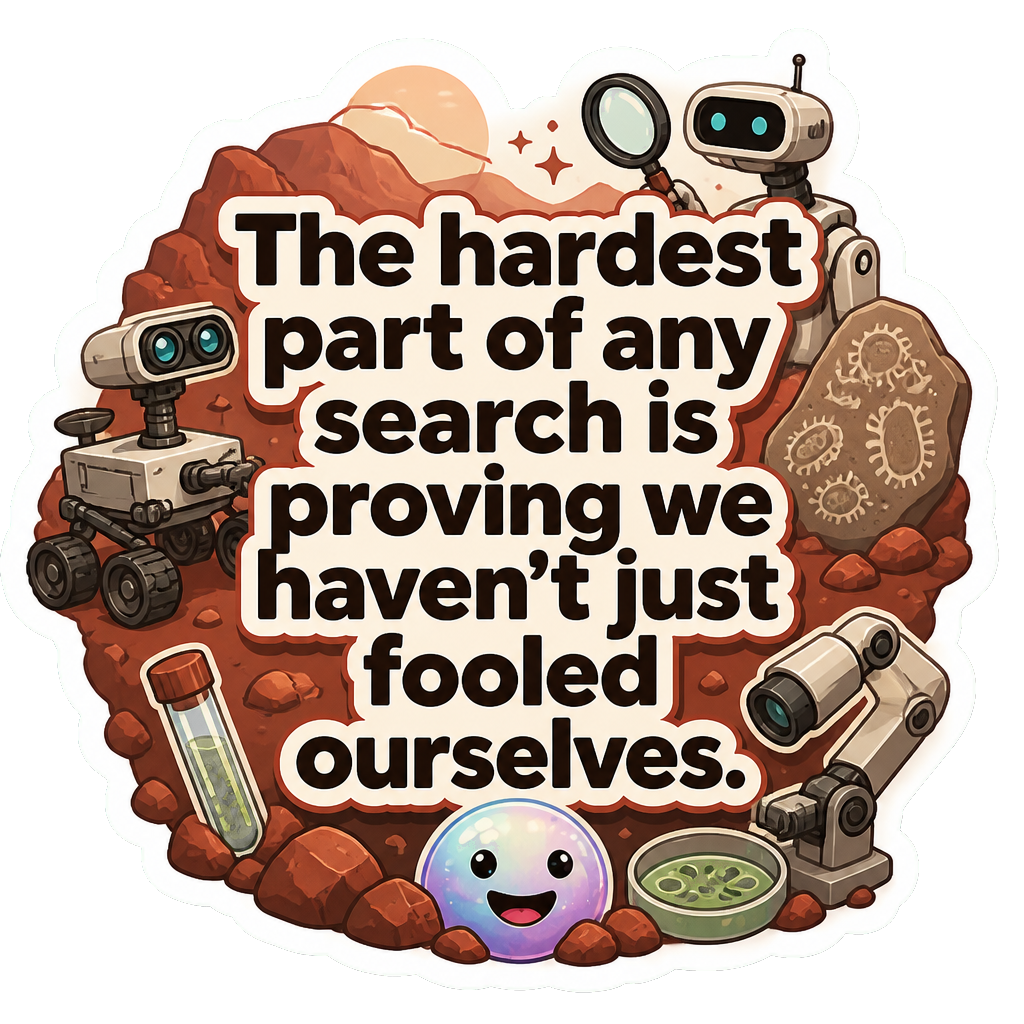 The hardest part of any search is proving we haven't just fooled ourselves.
