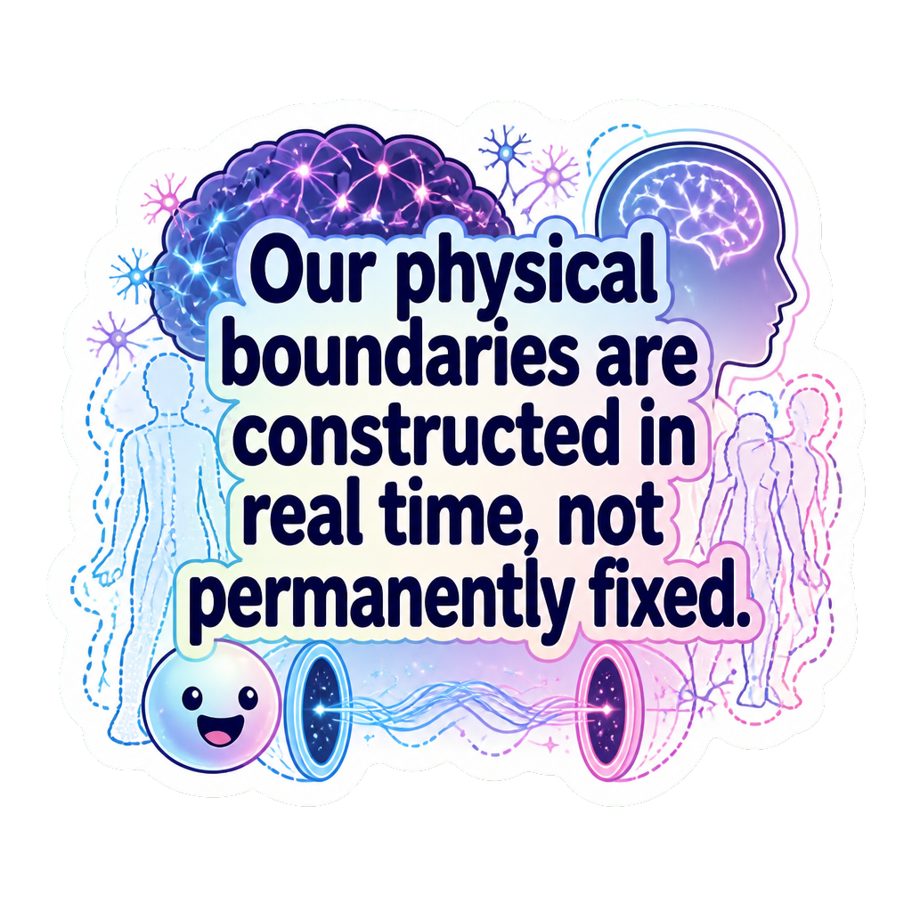 Our physical boundaries are constructed in real time, not permanently fixed.