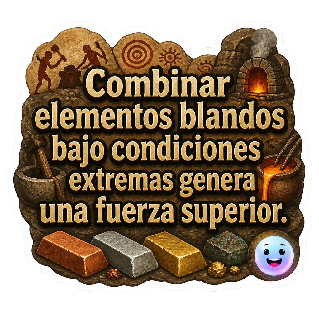 Combinar elementos blandos bajo condiciones extremas genera una fuerza superior.