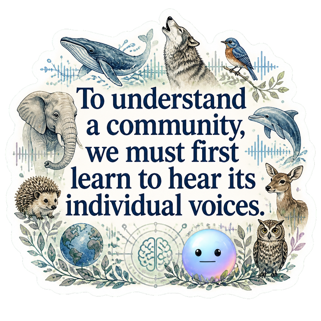 To understand a community, we must first learn to hear its individual voices.
