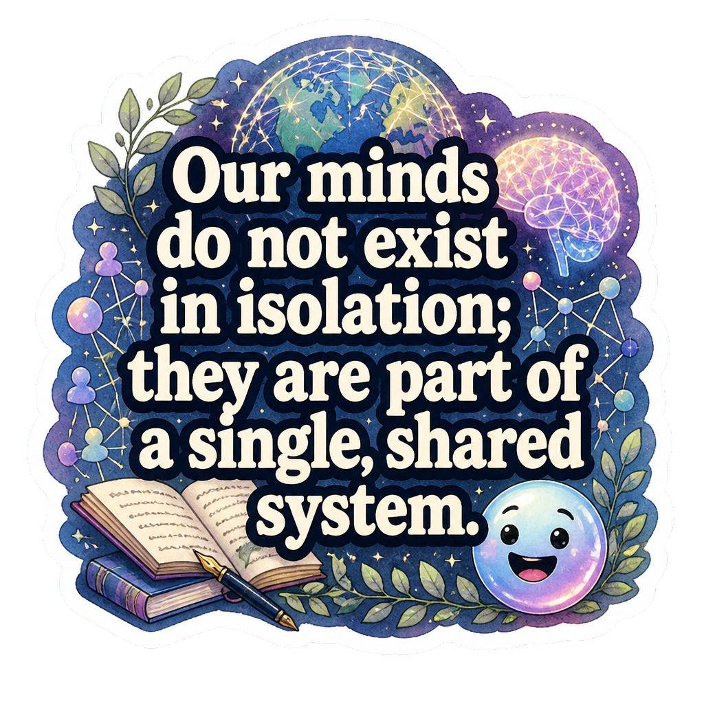 Our minds do not exist in isolation; they are part of a single, shared system.