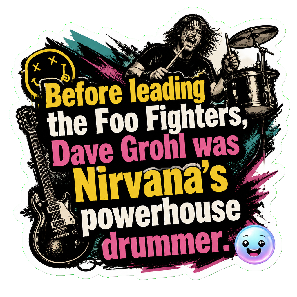 Before leading the Foo Fighters, Dave Grohl was Nirvana's powerhouse drummer.