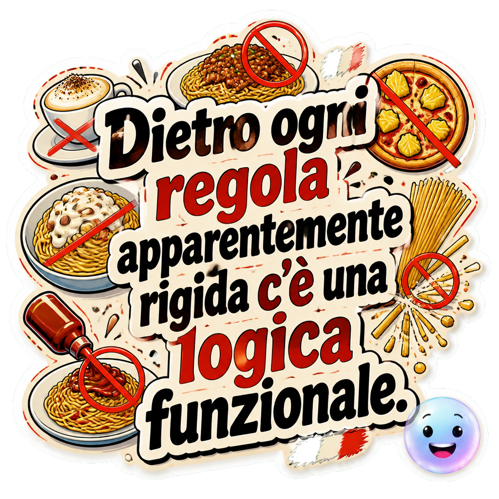 Dietro ogni regola apparentemente rigida c'è una logica funzionale.