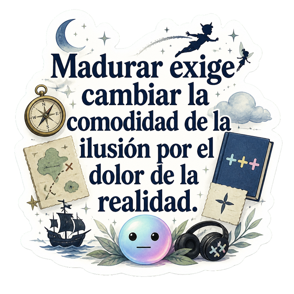 Madurar exige cambiar la comodidad de la ilusión por el dolor de la realidad.