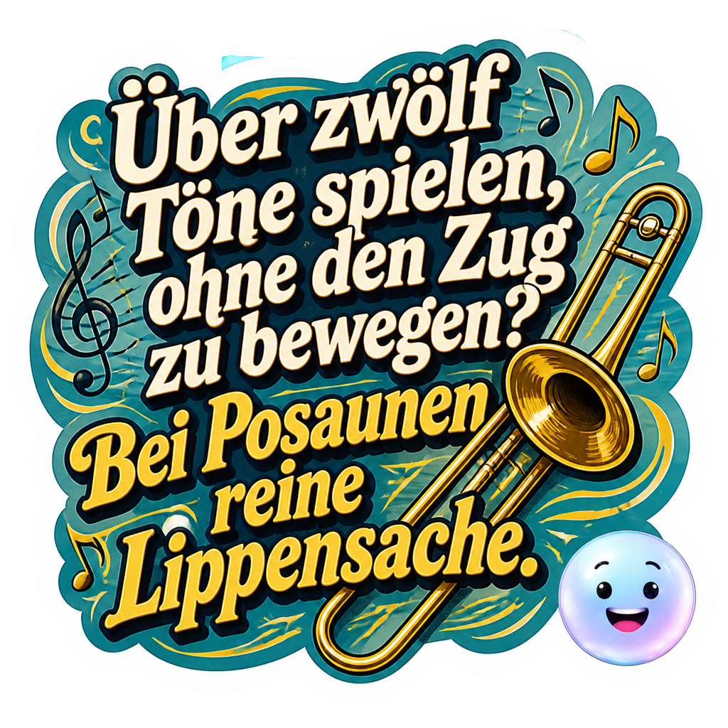 Über zwölf Töne spielen, ohne den Zug zu bewegen? Bei Posaunen reine Lippensache.