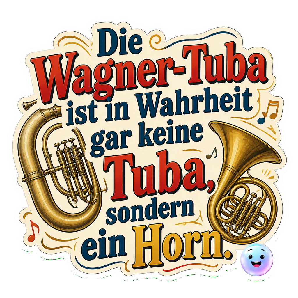 Die Wagner-Tuba ist in Wahrheit gar keine Tuba, sondern ein Horn.