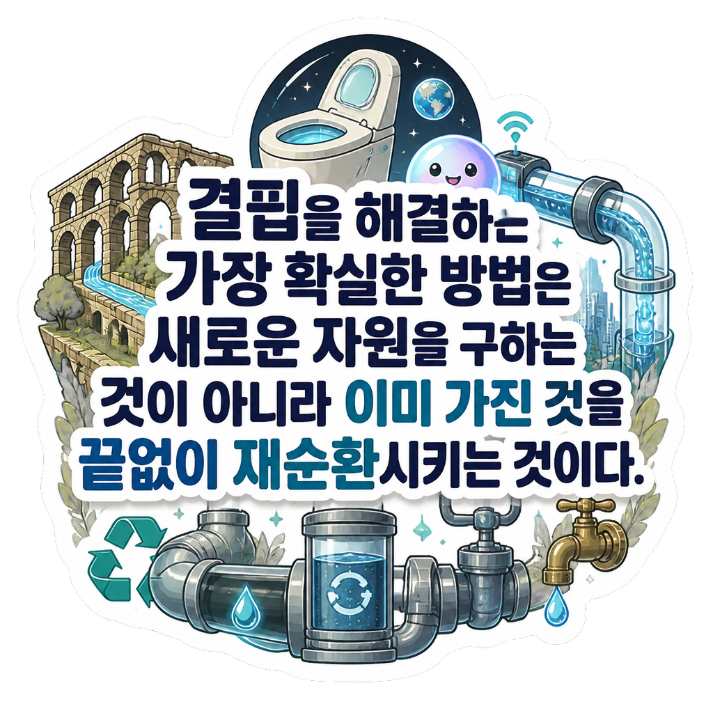 결핍을 해결하는 가장 확실한 방법은 새로운 자원을 구하는 것이 아니라 이미 가진 것을 끝없이 재순환시키는 것이다.
